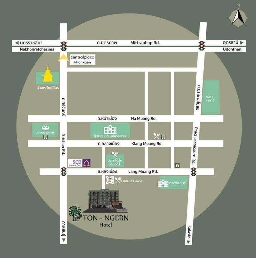 โรงแรมต้นเงิน Khon Kaen Buitenkant foto